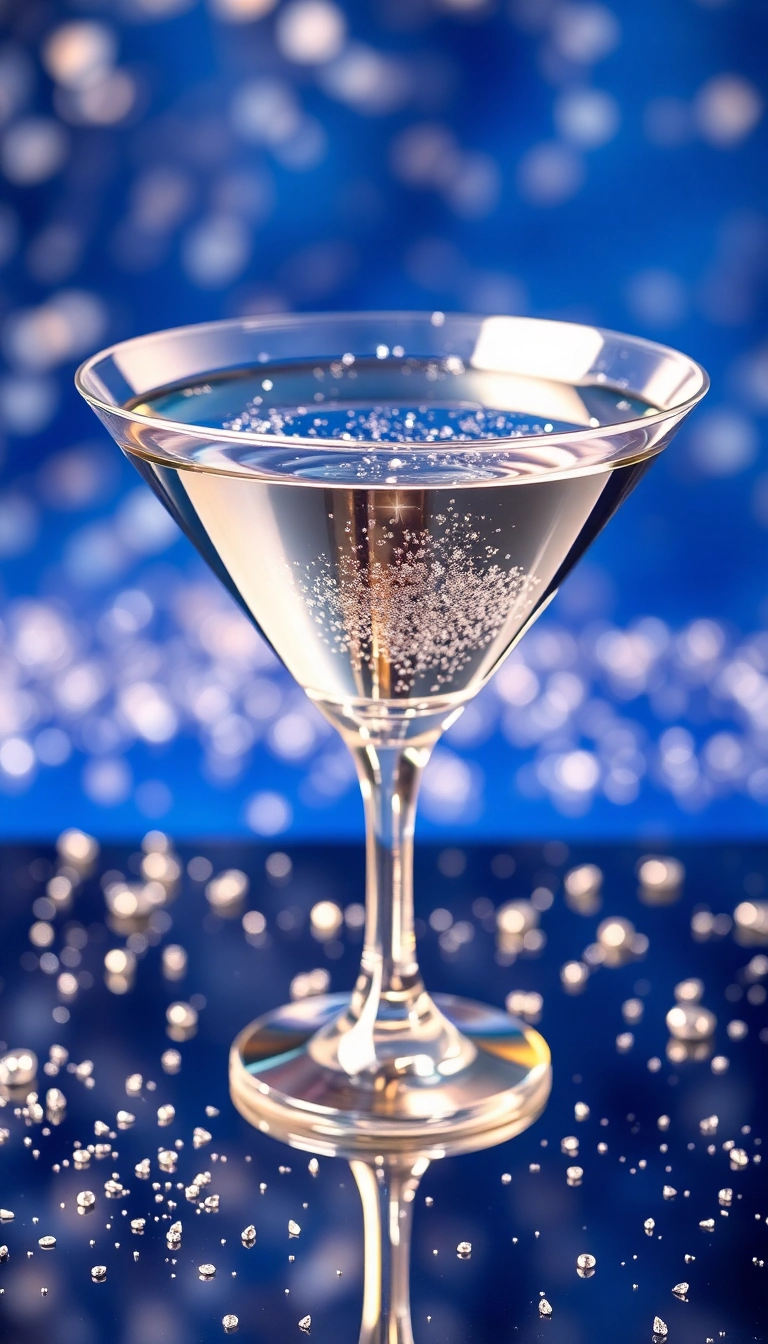 iPhone Dynamic Glamorous Cocktail Glass Photogenic Background Stock Photo